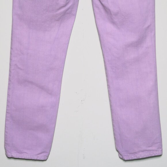 STAUD Lilac Purple 100% Cotton "Blonde Pants Orchid Rose" Jeans Women's Size 26 - Picture 7 of 10